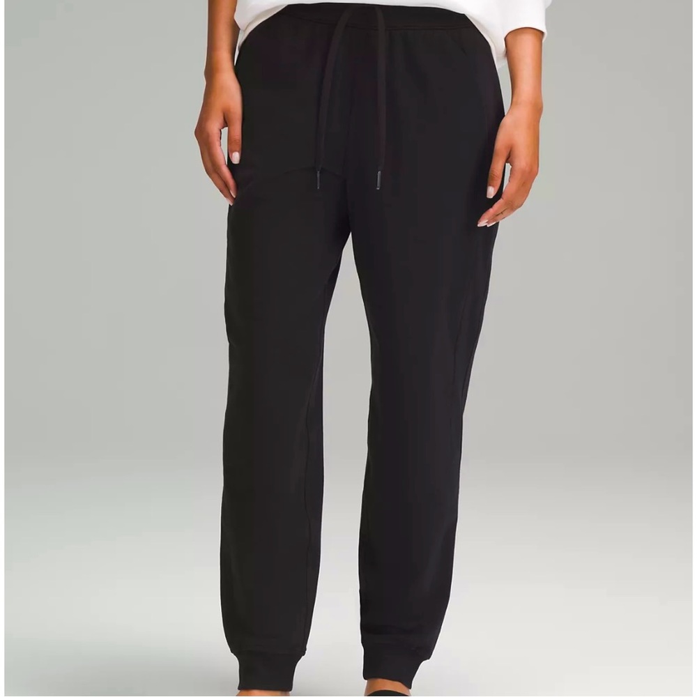 New with Tags Womens Lululemon Scuba HR Jogger French Terry Sz 14 Black